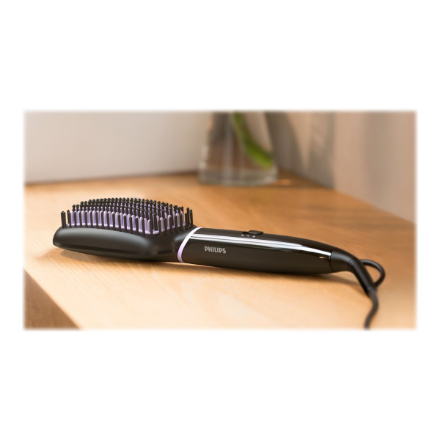 Philips | StyleCare Essential Heated straightening brush | BHH880/00 | Warranty 24 month(s) | Ceramic heating system | Temperature (min) 170 °C | Temperature (max) 200 °C | Number of heating levels 2 | Black