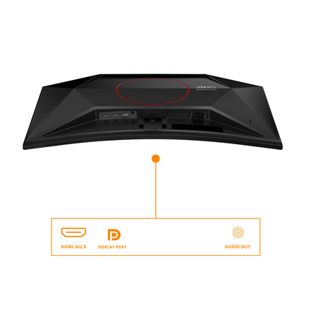 AOC | C27G42E | 27 " | VA | FHD | 16:9 | 180 Hz | 1 ms | 1920 x 1080 pixels | 300 cd/m² | HDMI ports quantity 2 | Black