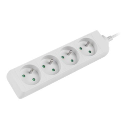 Lanberg | Cable Power Strip 4X French Outlets Quality-Grade Copper, 1.5 m | PS0-04E-0150-W