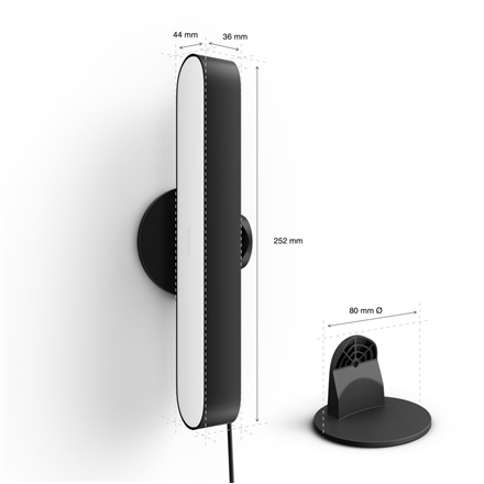 Philips Hue Play WCA Lightbar Base, Black | 42 W | 2000-6500 Hue White Colour Ambiance