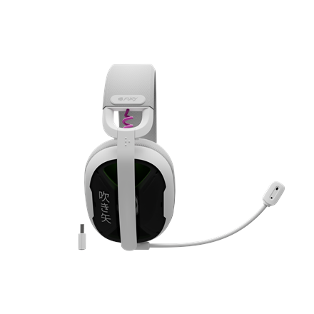 Fury | Gaming Headset | Fukiya F6 | Bluetooth | Over-Ear | Microphone | White | Wireless