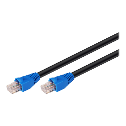 Goobay | CAT 6 Outdoor-patch cable, U/UTP | 94393 | Black RJ45 male (8P8C) | RJ45 male (8P8C)