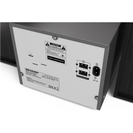 Sharp XL-B517D(BK) Hi-Fi Micro System, CD/FM/USB/Bluetooth v5.0, Aux-in, 45W, Black | Sharp | Hi-Fi Micro System | XL-B517D(BK) | Black | USB port | AUX in | Bluetooth | CD player | FM radio | Wireless connection