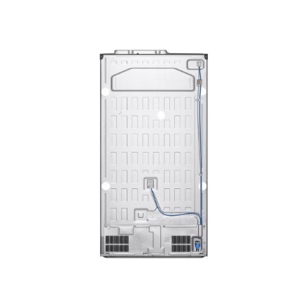 LG Refrigerator | GSGV81PYLL | Energy efficiency class E | Free standing | Side by side | Height 179 cm | Fridge net capacity 416 L | Freezer net capacity 219 L | Display | 36 dB | Silver