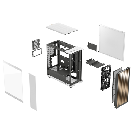 Fractal Design North Chalk White TG Clear Tint | Fractal Design