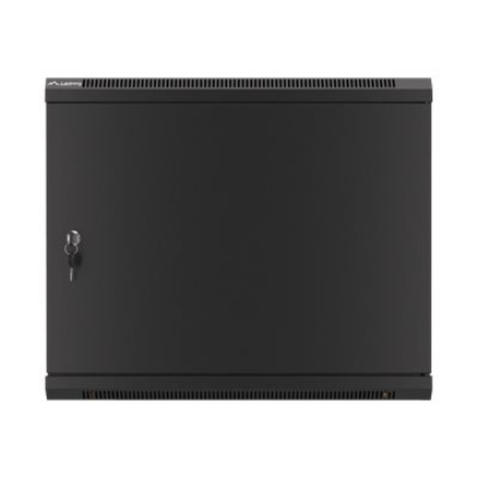 Lanberg | Rack cabinet 19" wall-mount 9U/600x600 (flat pack) for self-assembly with metal door | WF01-6609-00B | Black