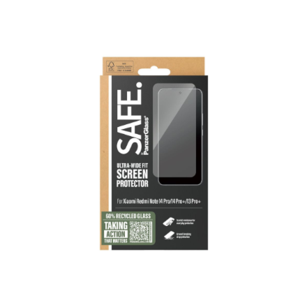 PanzerGlass Screen protector | Xiaomi | Redmi Note 14 Pro, 14 Pro+, 13 Pro+ | Glass | Transparent | Ultra-Wide Fit