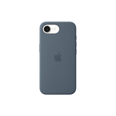 Apple iPhone 17e Silicone Case with MagSafe – Anchor Blue | Apple