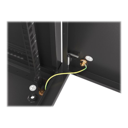 Lanberg | Rack cabinet 19" wall-mount 9U/600x450 for self-assembly with metal door (flat pack) | WF01-6409-00B | Black