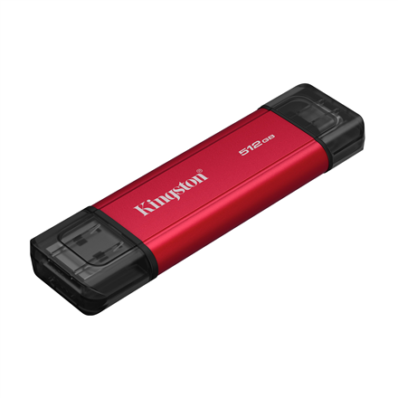 Kingston Dual Portable Solid-State Drive, USB Type-A and Type-C | 512 GB | Solid-state drive interface USB 3.2 Gen 2 | Read speed 1050 MB/s | Write speed 950 MB/s