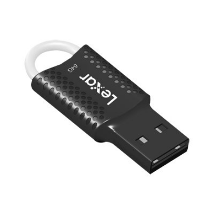 Lexar | USB Flash Drive | JumpDrive V40 | 64 GB | USB 2.0 | Black