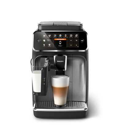Philips Coffee maker | EP4346/71 4300 Series | Pump pressure 15 bar | Built-in milk frother | Fully Automatic | 1500 W | Black