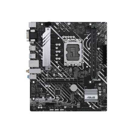 Asus | PRIME H610M-A WIFI D4 | Processor family Intel | Processor socket LGA1700 | DDR4 DIMM | Memory slots 2 | Supported hard disk drive interfaces SATA, M.2 | Number of SATA connectors 4 | Chipset Intel H610 | mATX