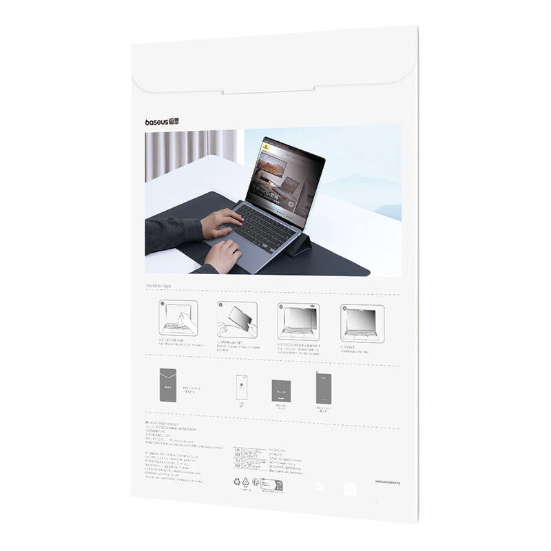 Baseus Magic Drawing magnetic protective privacy overlay for MacBook Air 15.3" (2023/2024) + cleaning kit (transparent) - Product Image 3