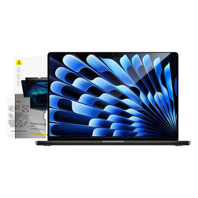 Baseus Magic Drawing magnetic protective privacy overlay for MacBook Air 15.3" (2023/2024) + cleaning kit (transparent) - Product Image 5