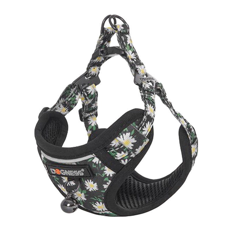 Cat set Dogness harness and leash 1,5m (Daisy Black) - Product Image 2