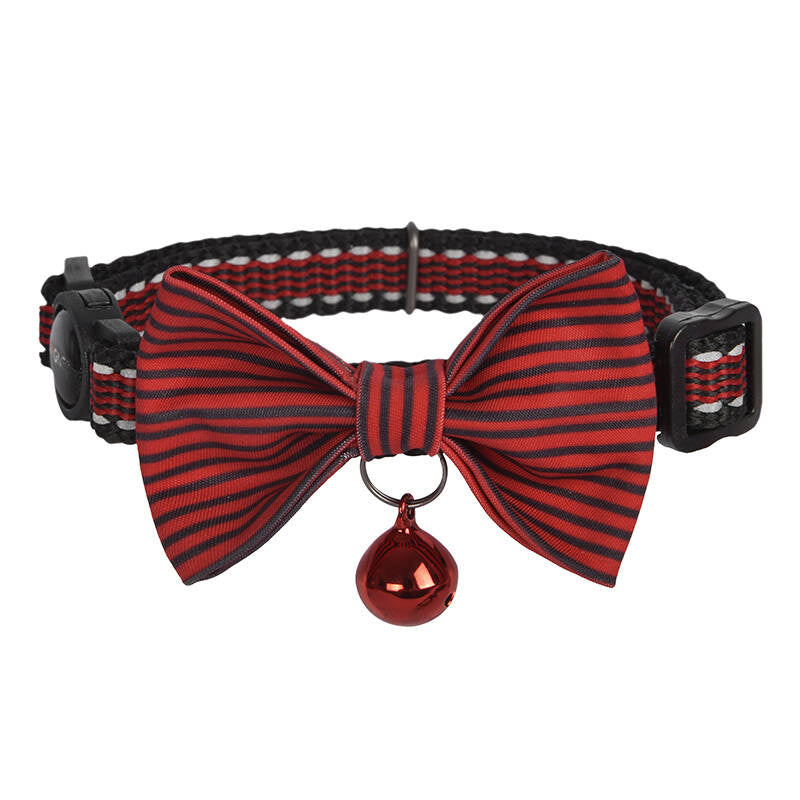 Collar set Dogness for cats 2 pcs (Daisy Black/Waterproof Red) - Product Image 3