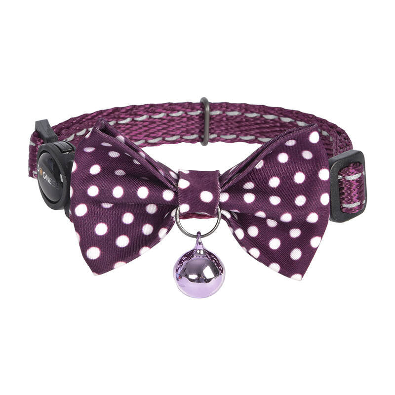Collar set Dogness for cats 2 pcs (Calamus Purple/Polka Dot Purple) - Product Image 3