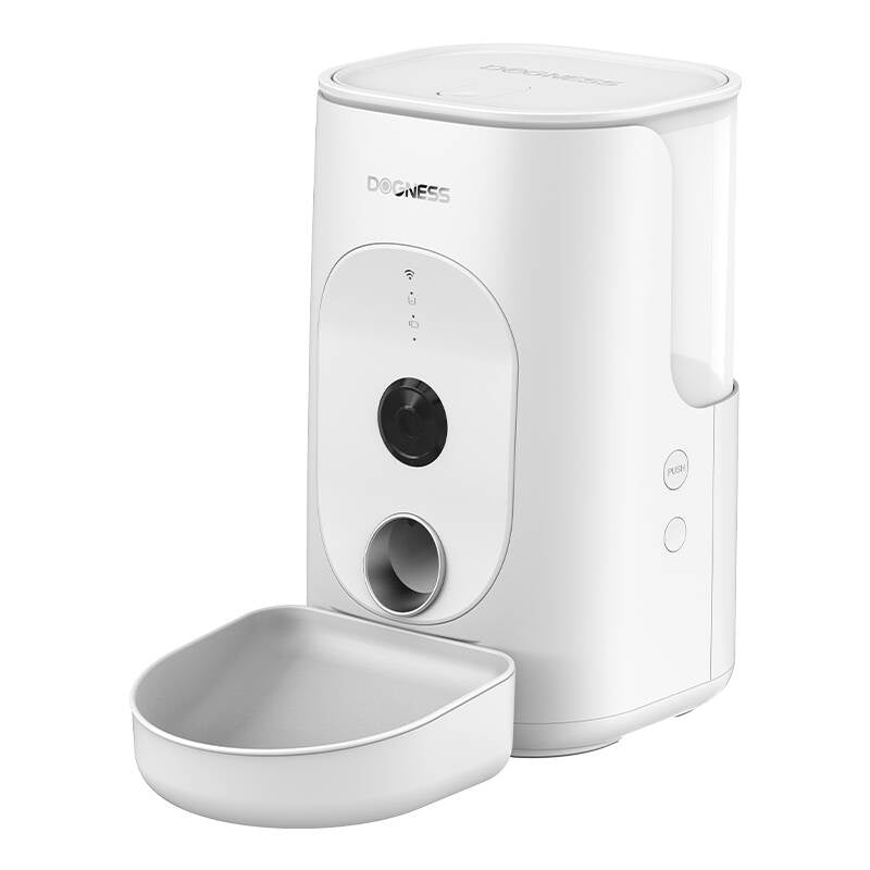 Dogness F15 WiFi 4L smart food dispenser with camera with plastic bowl (white) - Product Image 2