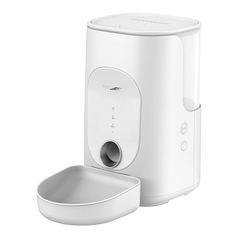 Dogness F16 WiFi 5G 4L smart food dispenser with plastic bowl (white) - Product Image 2