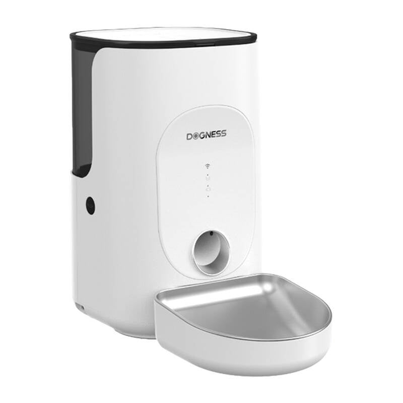 Dogness F16 WiFi 5G 4L smart food dispenser with stainless steel bowl (white) - Product Image 2