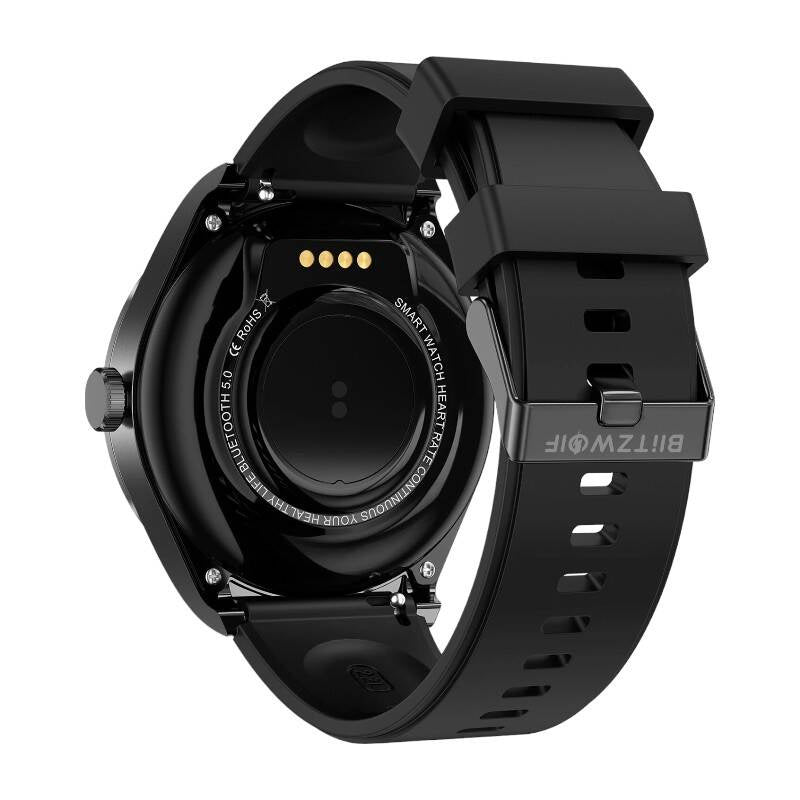 BlitzWolf BW-HW1 Smartwatch + TWS-Kopfhörer (schwarz)