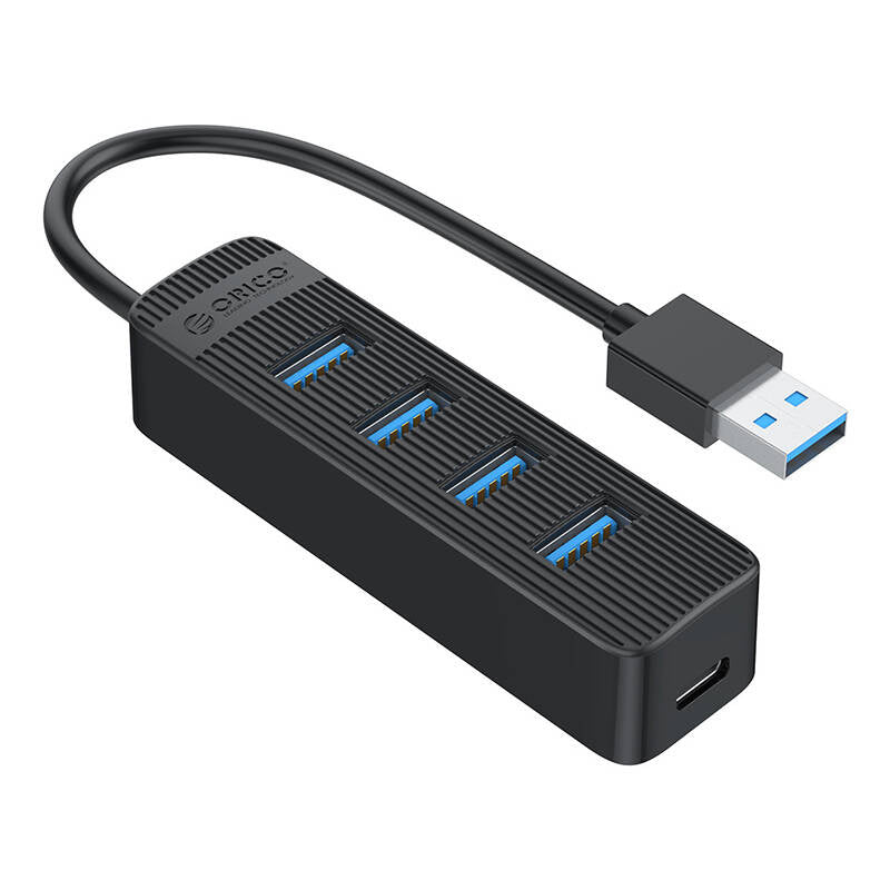 Orico TWU3 USB to 4x USB 3.0 Hub Adapter (black) - Product Image 1