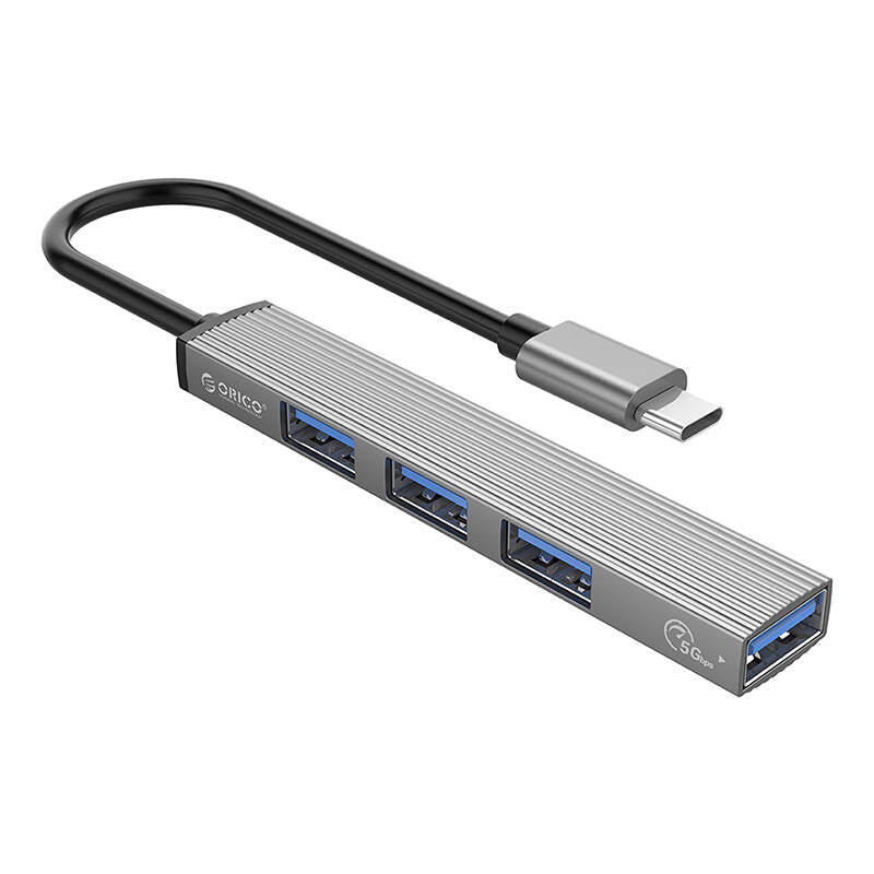 Orico USB-C to USB 3.0 + 3x USB 2.0 Hub Adapter (gray) - Product Image 1