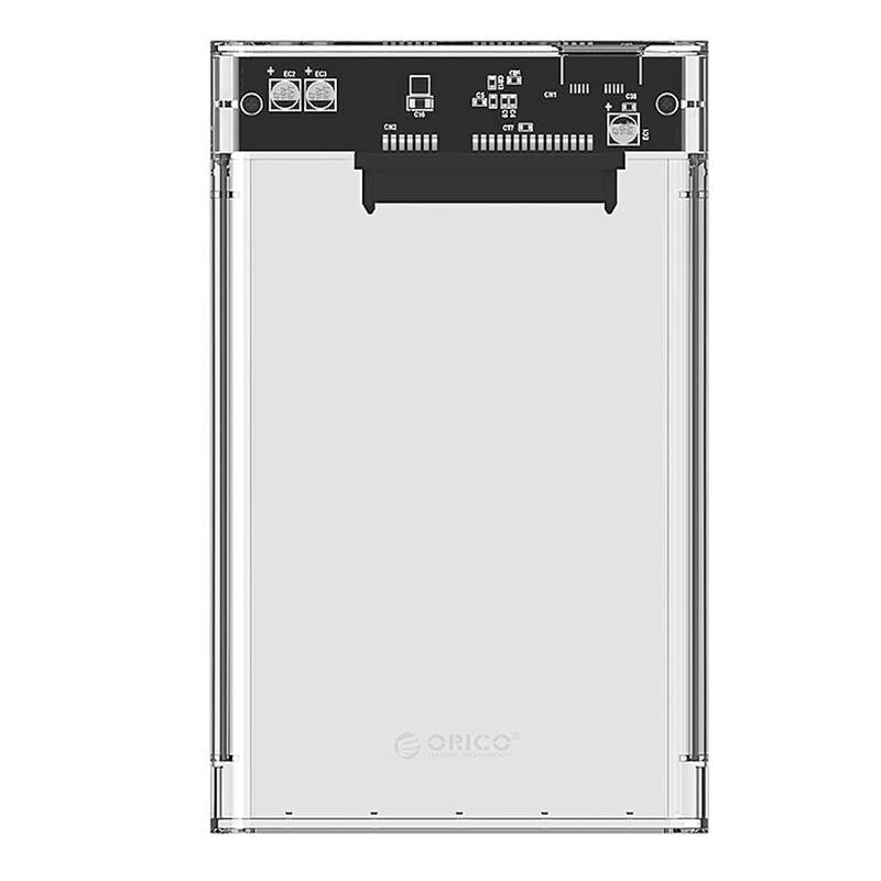 Orico 2139 HDD/SSD 2.5" drive enclosure, 5Gbps, USB-A to USB Micro-B (transparent) - Product Image 1