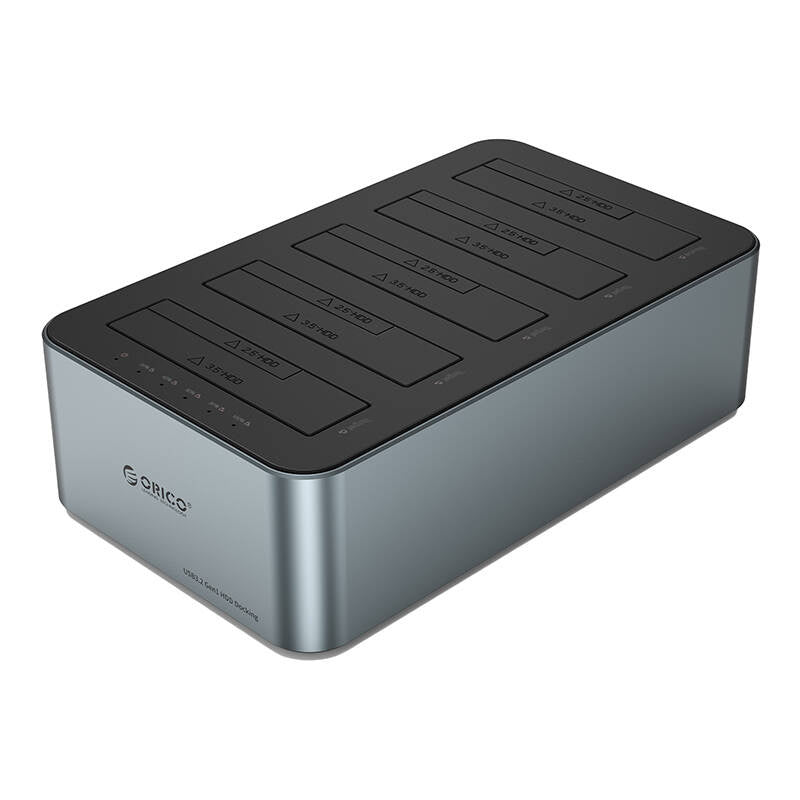Orico docking station for 2.5" / 3.5" HDD / SSD, 5Gbps, USB-C to USB-C/A with cloning function (black) - Product Image 2