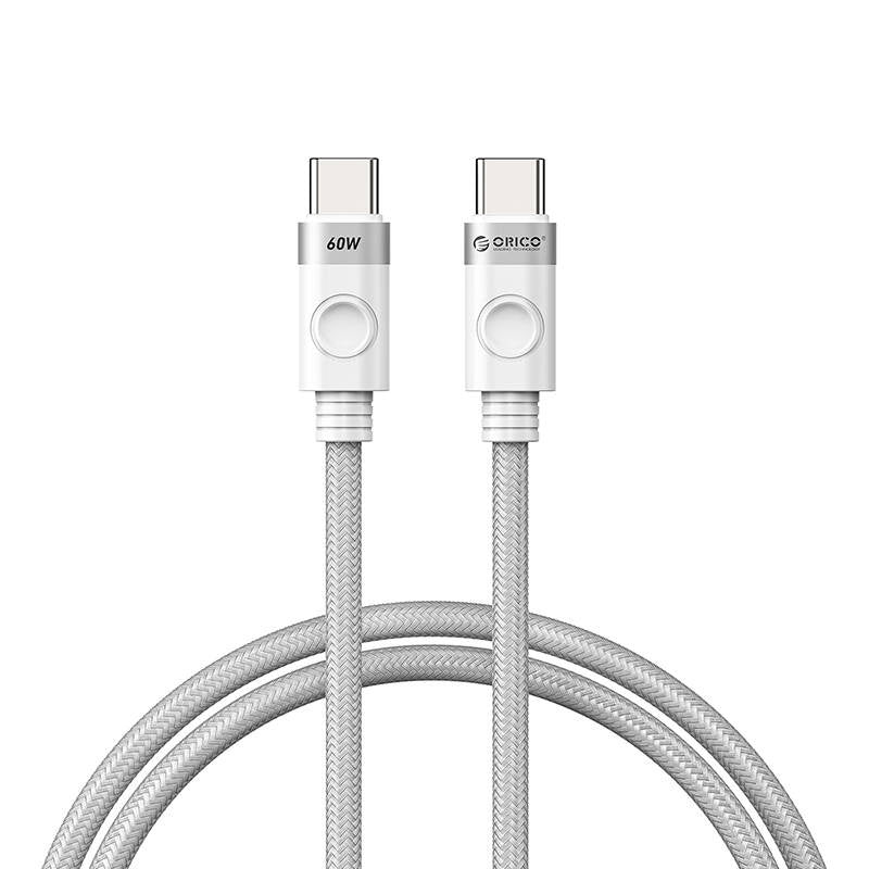 Orico 60W USB-C to USB-C charging cable (white) - Product Image 1