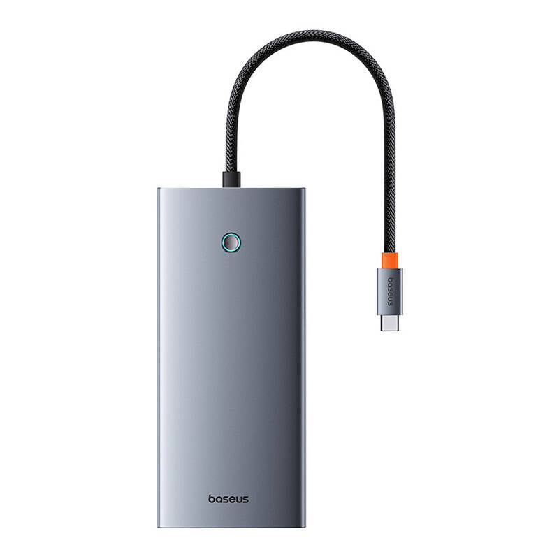 Hub 13in1 Baseus PortalJoy USB-C to HDMI+DP+VGA+C+USB+PD+RJ45+SD/TF+3.5mm (grey) - Product Image 1