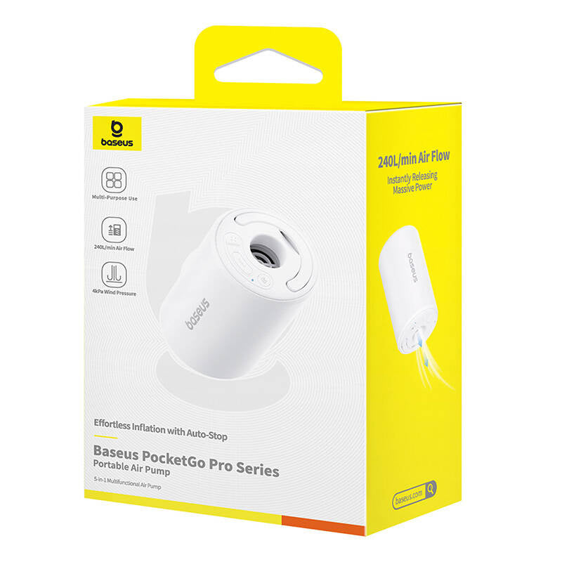 Baseus PocketGo Portable Pump (white) - Product Image 7