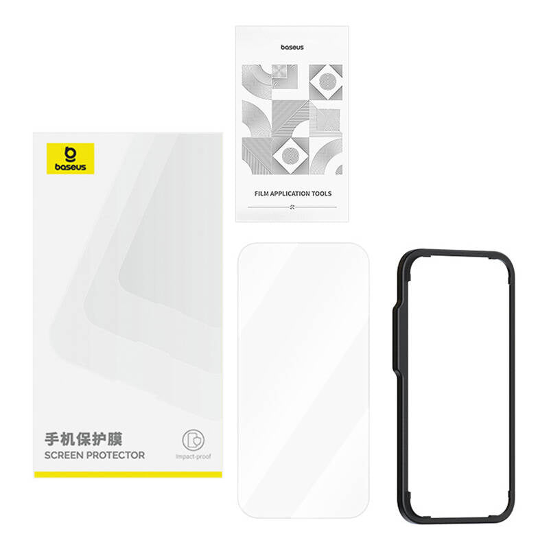 Prywatyzujące szkło hartowane Baseus Superior HD do iP 11Pro/X/XS +zestaw czyszczący i EasyStick - Product Image 2