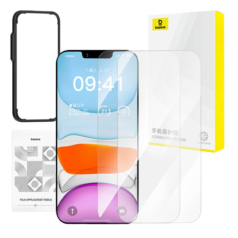Baseus privacy tempered glass Superior HD for iP 11Pro/X/XS +2xcleaning kit and EasyStick - Product Image 5