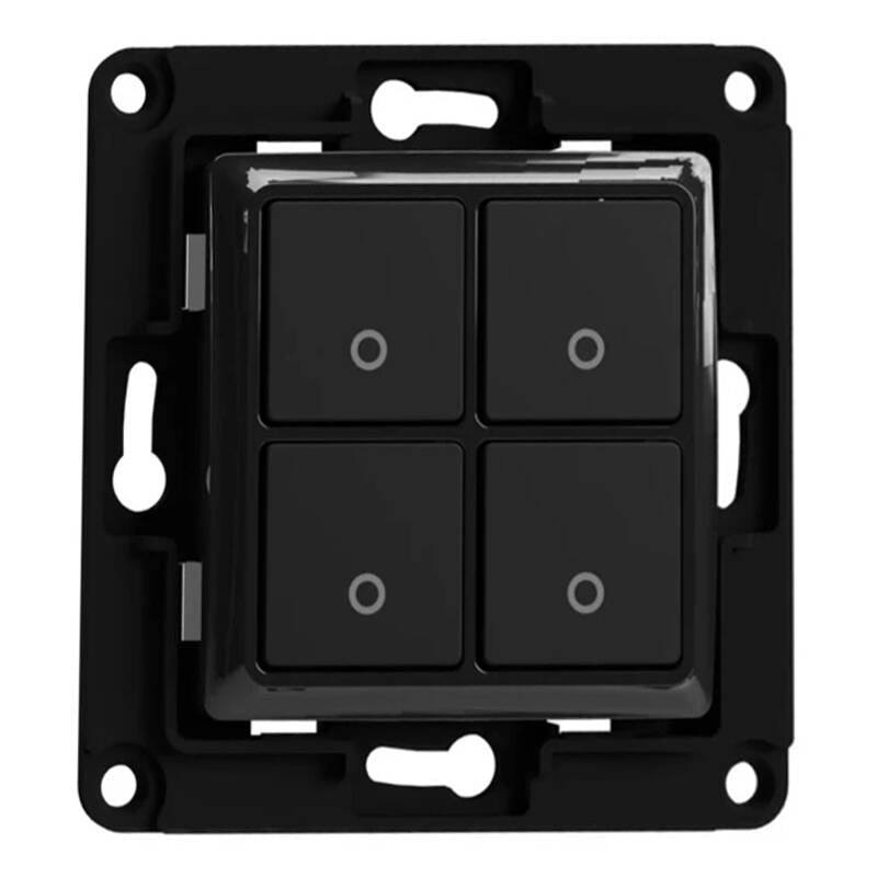 Shelly wall switch 4 button (black) - Image 1