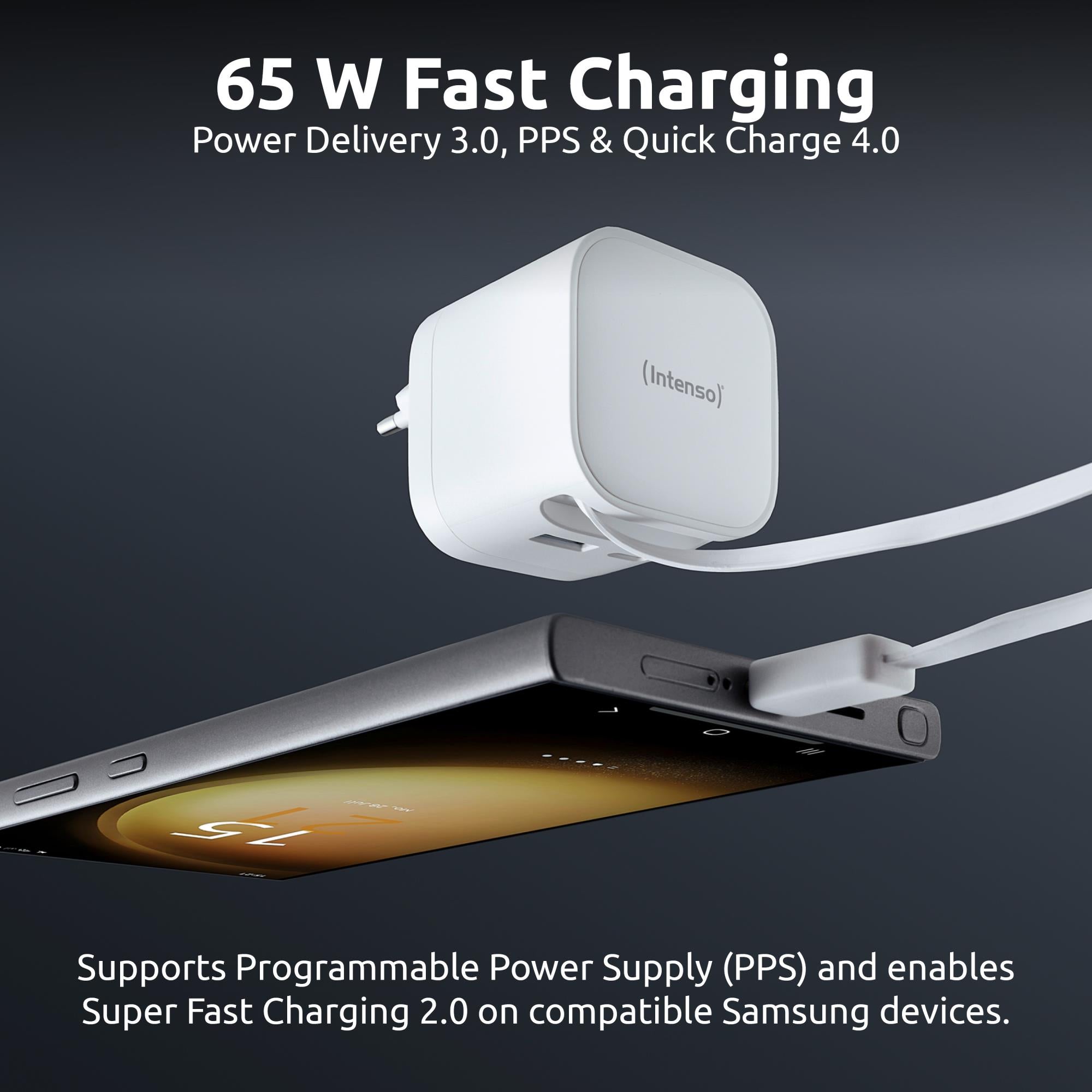 POWER ADAPTER 1XUSB-A/1XUSB-C/BLACK 7806522 INTENSO
