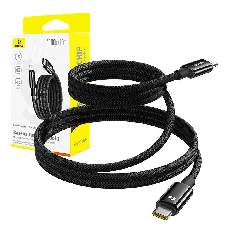 Baseus Tungsten Gold Charging Cable USB-C to USB-C 100W 1m (black) - Product Image 5