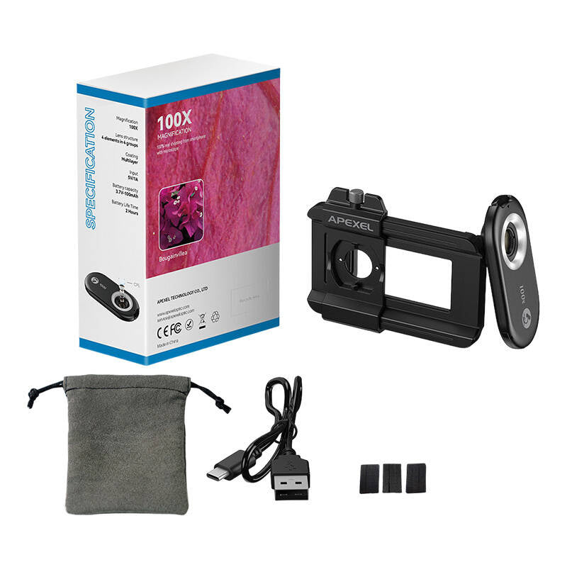 Lens for phone 100x APEXEL APL-MS100 - Product Image 4