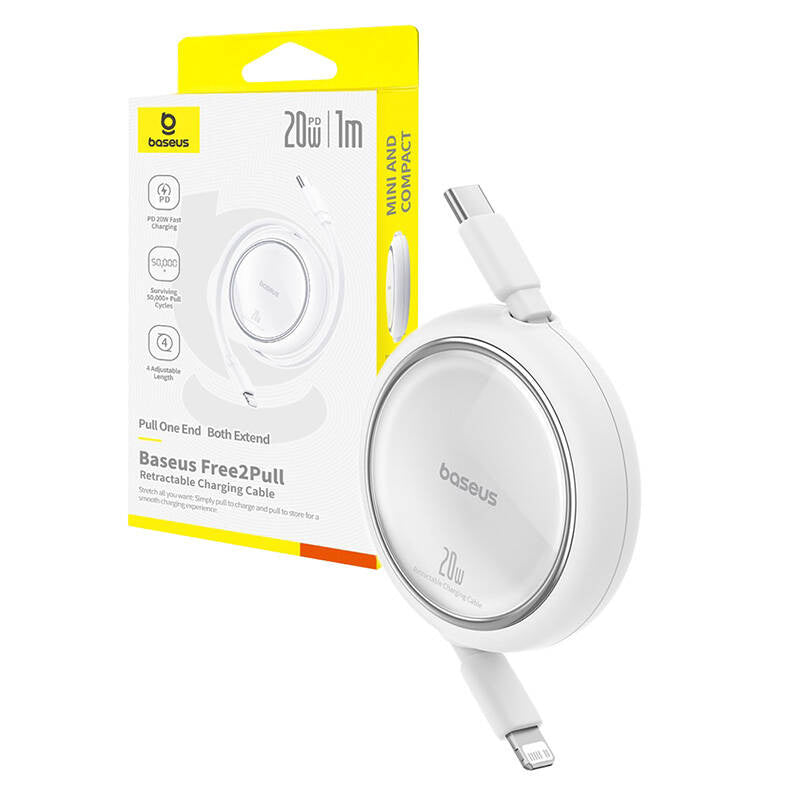Baseus Free2Pull Cable USB-C to iP 20W (white) - Product Image 8