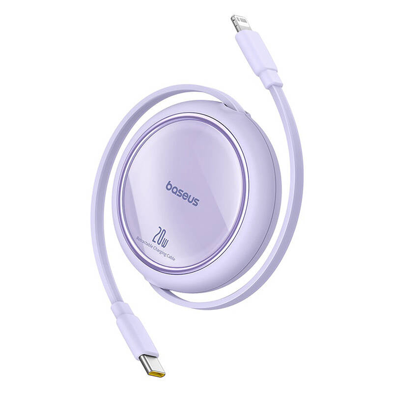 USB Cable Baseus Free2Pull USB-C to iP 20W 1m (purple) - Product Image 1