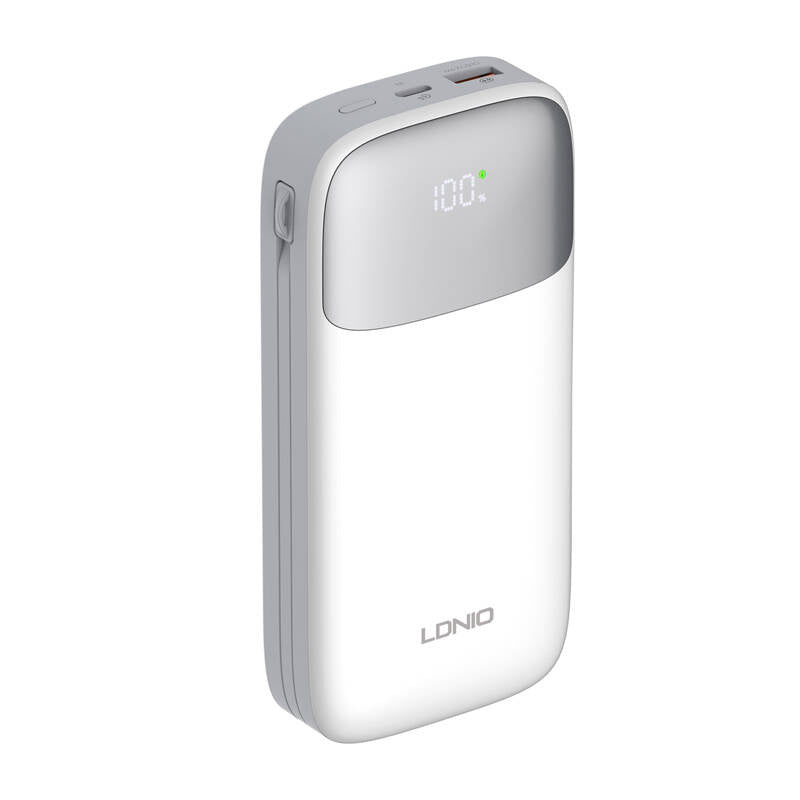Powerbank LDNIO PQ20 22.5W 20000mAh USB-C, lightning (biaÅy) - Product Image 1