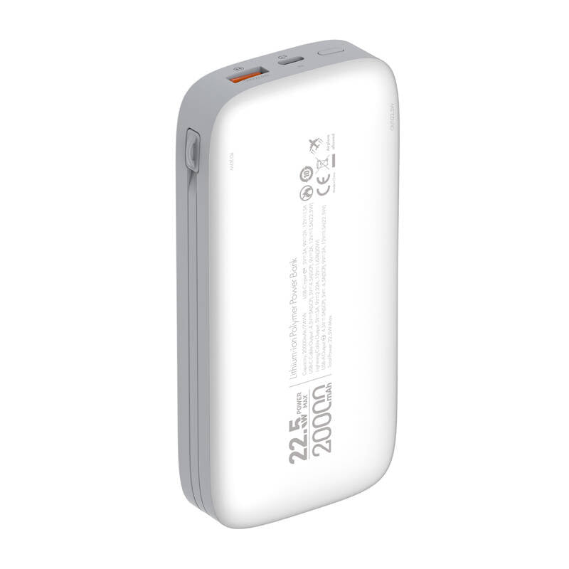 Powerbank LDNIO PQ20 22.5W 20000mAh USB-C, lightning (biaÅy) - Product Image 2