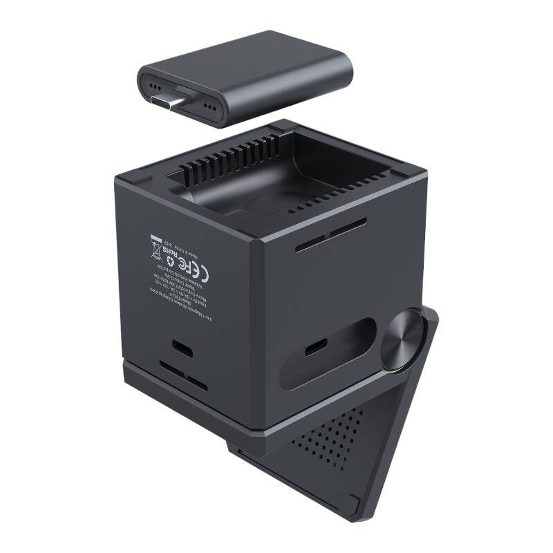 Choetech T632-F 3-in-1 15W inductive charger (black) - Product Image 5