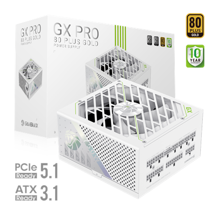 Gamemax PSU | GX PRO 750G WH | 750 W | Gold | Modular