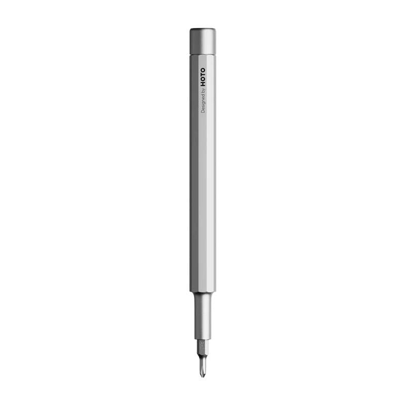 Pocket precision screwdriver and fountain pen 5-in-1 HOTO QWLSD013 (silver) - Product Image 1