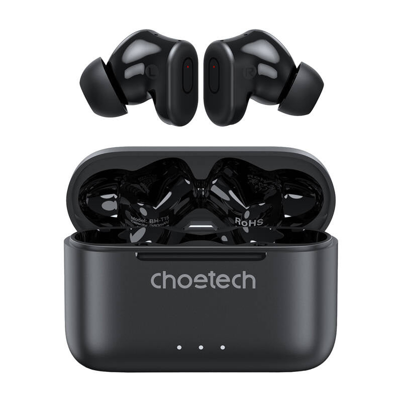TWS Choetech BH-T15 ANC+ENC Wireless Headphones (black) - Product Image 2