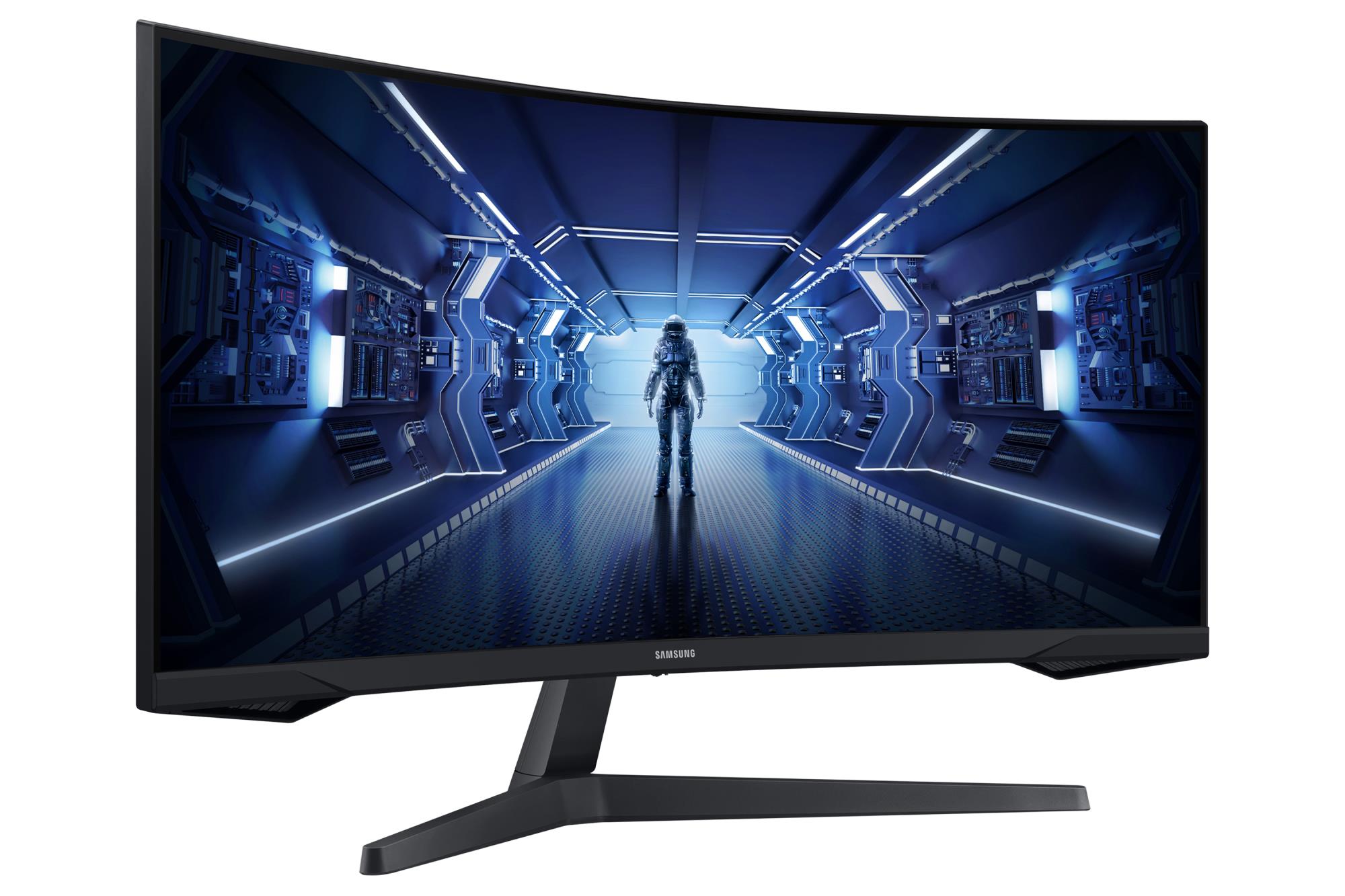LCD Monitor SAMSUNG Odyssey G5 34" Gaming/Curved/21 : 9 Panel VA 3440x1440 21:9 1 ms Tilt Colour Black LC34G55TWWPXEN