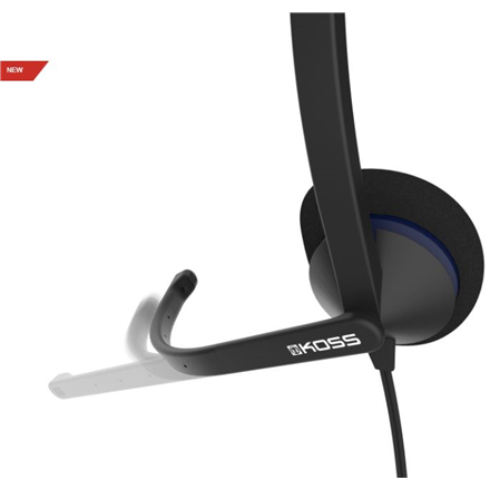 Koss | Headphones | CS200 USB | Wired | On-Ear | Microphone | Black