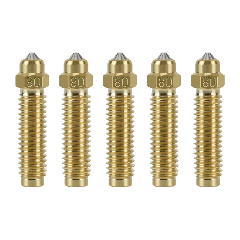 0.8 mm hardened brass nozzle set for ELEGOO Centauri Carbon - Image 1